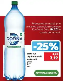 Kaufland Dorna apa minerala naturala Ofertă