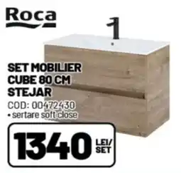 Ambient Roca set mobilier cube 80 cm stejar Ofertă