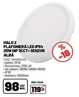Ambient halo 2 plafonieră led ip54 Ofertă