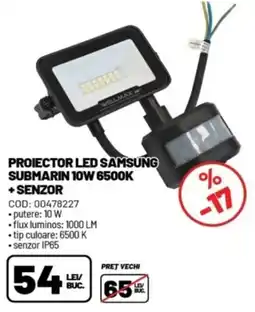 Ambient Wellmax projector led samsung submarin 10w 6500k + senzor Ofertă