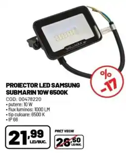 Ambient Wellmax projector led samsung submarin 10w 6500k Ofertă
