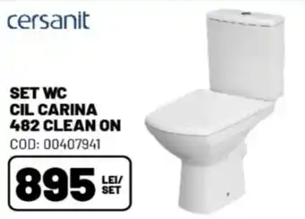 Ambient Cersanit set wc cil carina 482 clean on Ofertă