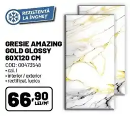 Ambient Gresie amazing gold glossy Ofertă