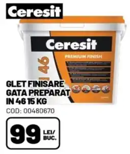 Ambient Ceresit glet finisare gata preparat Ofertă