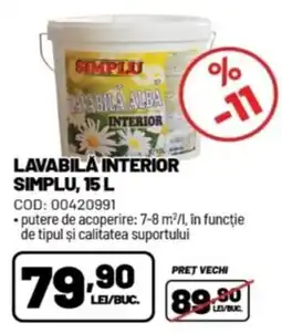 Ambient Simplu lavabila interior Ofertă