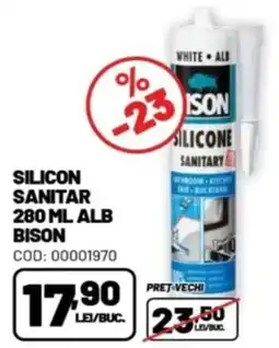 Ambient Bison silicon sanitar alb Ofertă