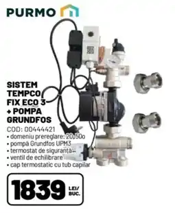 Ambient Purmo sistem tempco fix eco 3 + pompa grundfos Ofertă