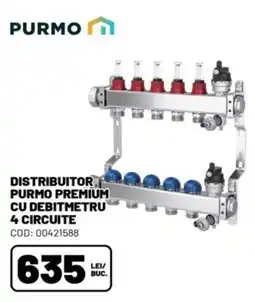 Ambient Purmo distribuitor purmo premium cu debitmetru 4 circuite Ofertă