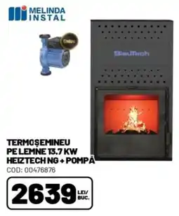 Ambient BlauTech termoșemineu pe lemne 13.7 kw Ofertă