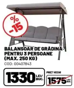Ambient Balansoar de grădină pentru 3 persoane Ofertă