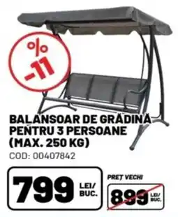 Ambient Balansoar de grădină pentru 3 persoane Ofertă