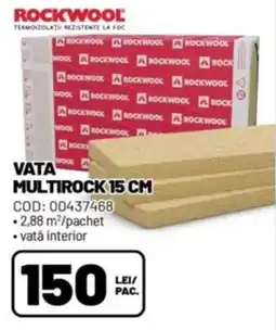 Ambient Rockwool vata multirock 15 cm Ofertă