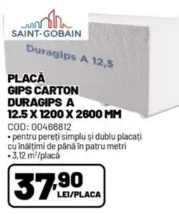 Ambient Saint-gobain placă gips carton duragips a 12,5 Ofertă