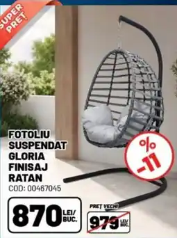 Ambient Gloria fotoliu suspendat ratan Ofertă