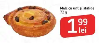 Melc cu unt și stafide