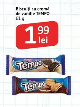 Supeco Tempo biscuiti cu cremă de vanilie Ofertă