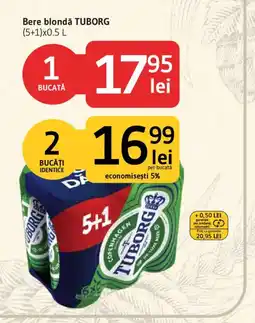 Supeco Bere blondă TUBORG Ofertă