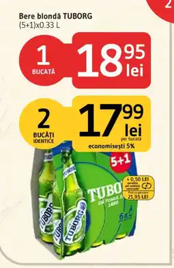 Supeco Bere blondă TUBORG Ofertă