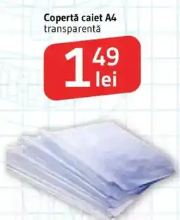 Supeco Copertă caiet A4 transparentă Ofertă