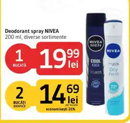 Supeco Nivea deodorant spray Ofertă