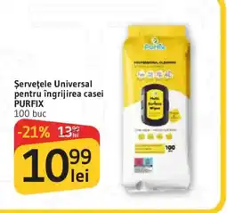 Supeco Purfix șervețele universal pentru îngrijirea casei Ofertă