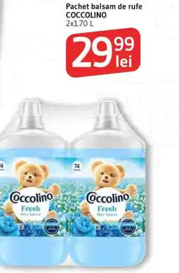 Supeco Coccolino pachet balsam de rufe Ofertă