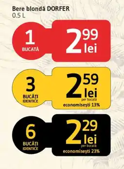 Supeco Bere blondă DORFER Ofertă