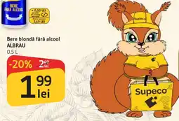 Supeco Albrau bere blondă fără alcool Ofertă