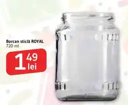 Supeco Borcan sticlă royal Ofertă