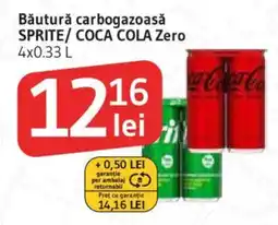 Supeco Sprite/ Coca Cola Zero Ofertă