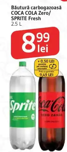 Supeco Coca Cola Zero/ Sprite Fresh Bautura carbogazoasa Ofertă