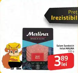 Supeco Malina salam sandwich feliat Ofertă