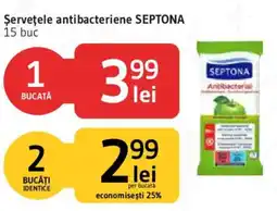 Supeco Septona servețele antibacteriene Ofertă