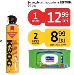 Supeco Șervețele antibacteriene septona Ofertă
