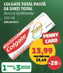 Penny Colgate Total pastă de dinți total Ofertă