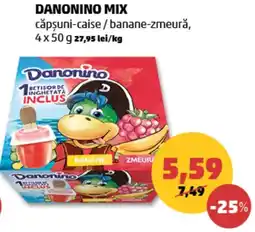 Penny Danonino mix căpșuni-caise / banane-zmeură Ofertă