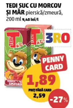 Penny Tedi suc cu morcov și măr Ofertă
