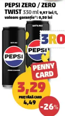Penny Pepsi zero / zero twist Ofertă