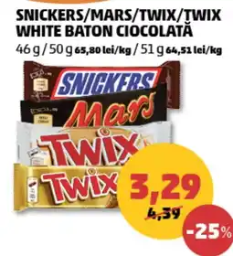 Penny Snickers/mars/twix/twix white baton ciocolata Ofertă