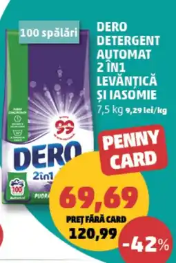 Penny Dero detergent automat 2 în 1 levăntică și iasomie Ofertă