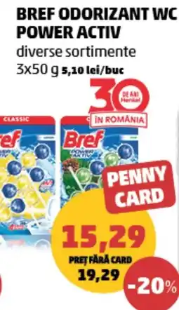 Penny Bref odorizant wc power activ Ofertă