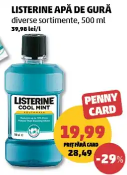 Penny Listerine apă de gură Ofertă