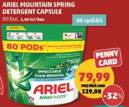 Penny Ariel mountain spring detergent capsule Ofertă