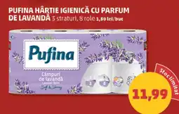 Penny Pufina hârtie igienică cu parfum de lavandă Ofertă