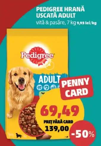 Pedigree hrană uscată adult