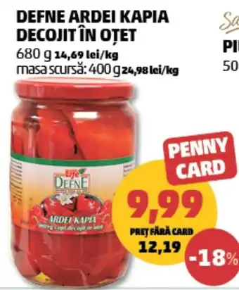 Penny Defne ardei kapia decojit în oțet Ofertă