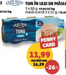 Penny Gran Mare tuna in brine Ofertă
