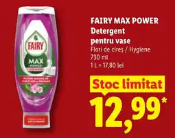 Lidl Fairy max power detergent pentru vase Ofertă