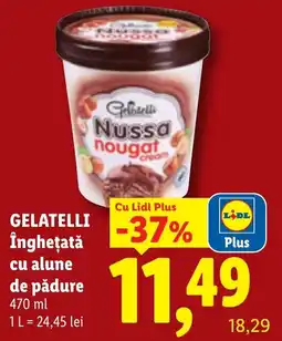 Lidl Gelatelli nussa nougat cream Ofertă