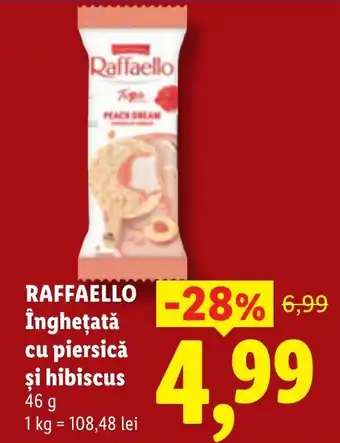 Raffaello înghețată cu piersică și hibiscus